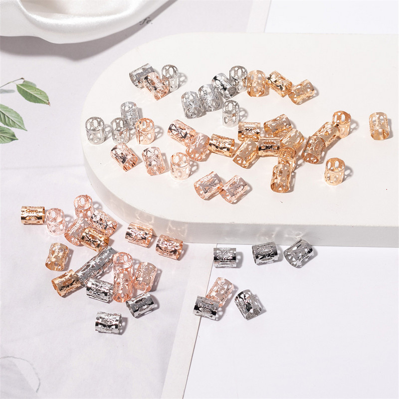 20/50db Hiphop afrikai fonat spirál hajtű női lányoknak raszta hajgyűrűk gyöngyök kapcsok fonatok Kiegészítők Gyöngy ékszerek