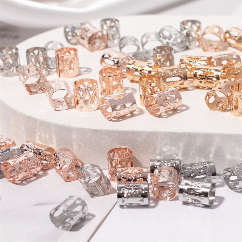 20/50db Hiphop afrikai fonat spirál hajtű női lányoknak raszta hajgyűrűk gyöngyök kapcsok fonatok Kiegészítők Gyöngy ékszerek