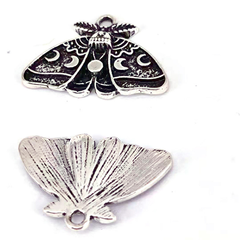 hzew 50db Moon Moth medál medálok Női Esküvő Divat Ékszer díszek Ajándékok Női Bizsu női Férfi Kiegészítők