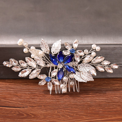 Pulmakarva kammid Pruudijuuste aksessuaarid naistele juuste ehted Hõbeda värvi pärliga kivipea ehted Naiste aksessuaarid