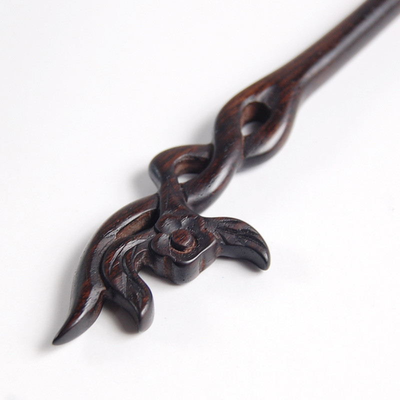 Nove drevne kineske ukosnice Štapići Rezbarenje Blackwood Jednostavan korak Shake Vintage Hanfu haljina Drvene vilice za kosu Stege Dodaci