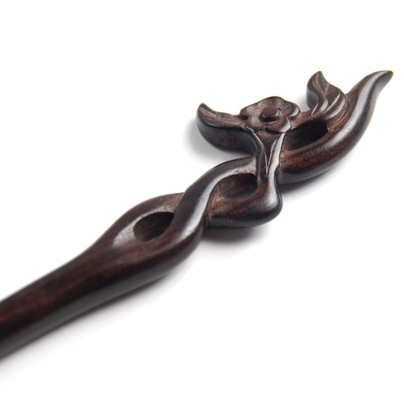 Nove drevne kineske ukosnice Štapići Rezbarenje Blackwood Jednostavan korak Shake Vintage Hanfu haljina Drvene vilice za kosu Stege Dodaci