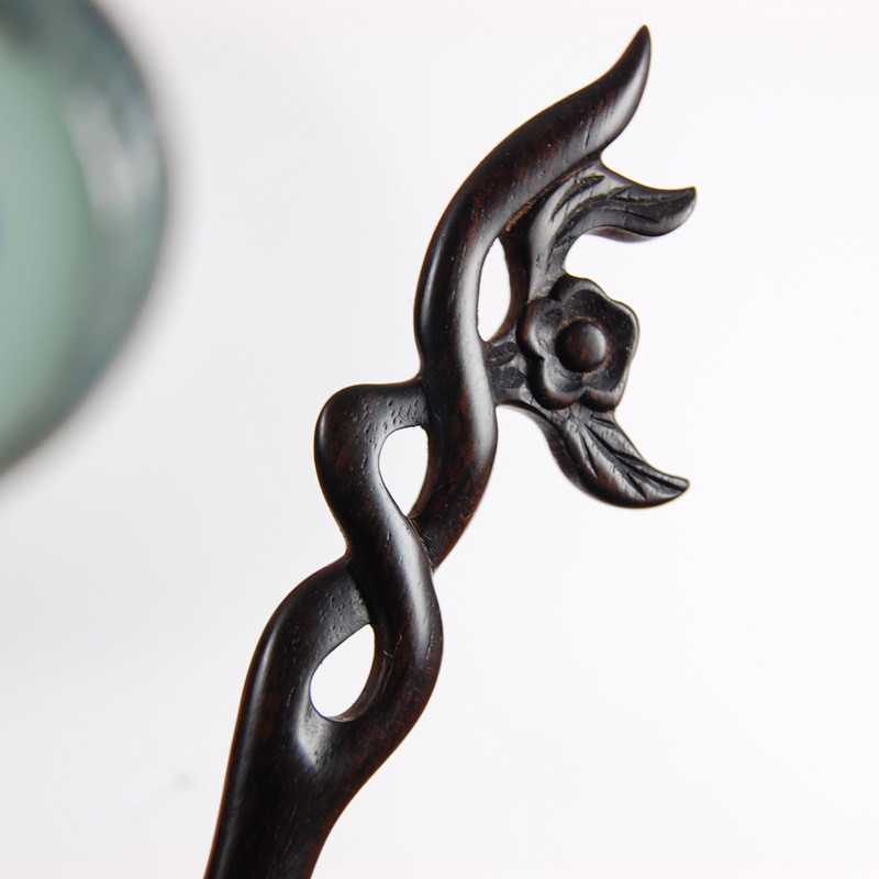 Nove drevne kineske ukosnice Štapići Rezbarenje Blackwood Jednostavan korak Shake Vintage Hanfu haljina Drvene vilice za kosu Stege Dodaci