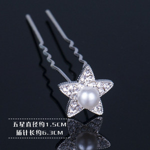 20 vnt Vestuvių nuotakos perlų plaukų segtukai gėlių krištoliniai plaukų segtukai plaukų segtukai pamergių papuošalų priedai Didmeninė prekyba