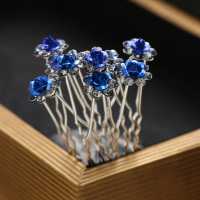 20 vnt Vestuvių nuotakos perlų plaukų segtukai gėlių krištoliniai plaukų segtukai plaukų segtukai pamergių papuošalų priedai Didmeninė prekyba