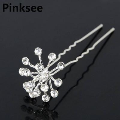 20 vnt Vestuvių nuotakos perlų plaukų segtukai gėlių krištoliniai plaukų segtukai plaukų segtukai pamergių papuošalų priedai Didmeninė prekyba