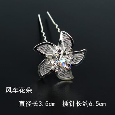 20 vnt Vestuvių nuotakos perlų plaukų segtukai gėlių krištoliniai plaukų segtukai plaukų segtukai pamergių papuošalų priedai Didmeninė prekyba