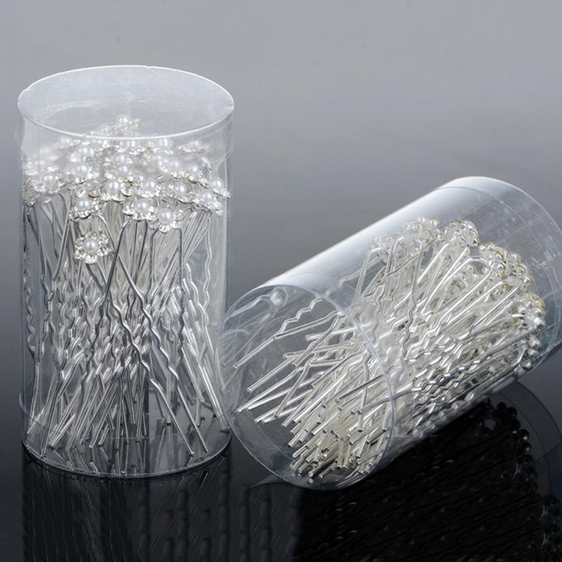 20 vnt Vestuvių nuotakos perlų plaukų segtukai gėlių krištoliniai plaukų segtukai plaukų segtukai pamergių papuošalų priedai Didmeninė prekyba