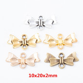 50 db Antik cinkötvözet masni-csomó Charms Diy Jewelry Finding 7873