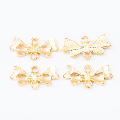 50 db Antik cinkötvözet masni-csomó Charms Diy Jewelry Finding 7873