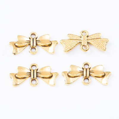 50 db Antik cinkötvözet masni-csomó Charms Diy Jewelry Finding 7873