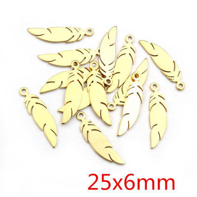 10db/tétel 316 rozsdamentes acél aranyozott fa hold pillangó kis medál nyaklánchoz barkács ékszerkészítés
