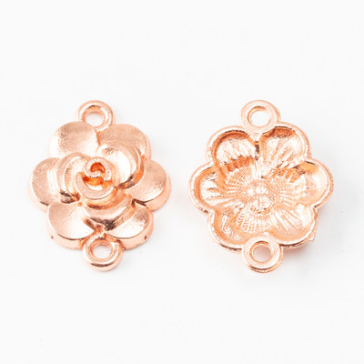 30 buc. Conector de flori vintage din aliaj de zinc, pandantiv, brățară, colier, bijuterii din metal, fabricarea de accesorii