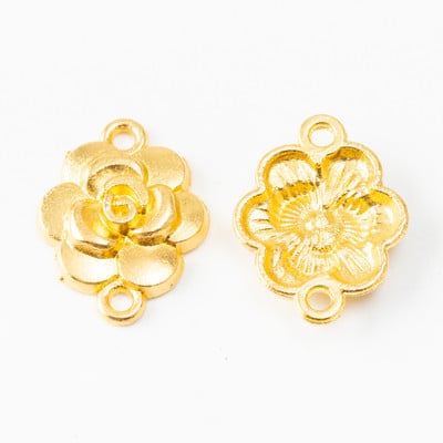 30 buc. Conector de flori vintage din aliaj de zinc, pandantiv, brățară, colier, bijuterii din metal, fabricarea de accesorii