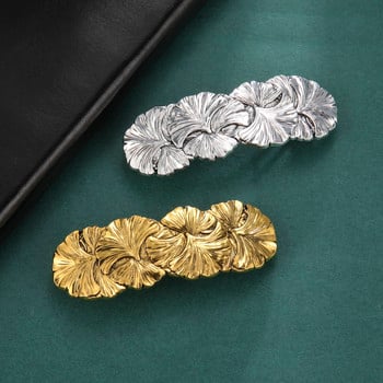 Skyrim Ginkgo Daisy Flower Plant Hair Clip Bride Tiara Ρετρό Γυναικεία Μαλλιά φουρκέτα Barrette Πολυτελή αξεσουάρ για τα μαλλιά γάμου