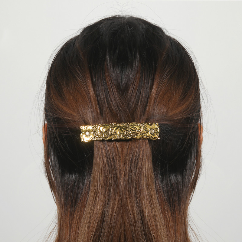 Skyrim Ginkgo százszorszép virágos növény Hajcsat Menyasszony Tiara Retro Női Hajruha Hajtű Barrette Luxus esküvői hajkiegészítők