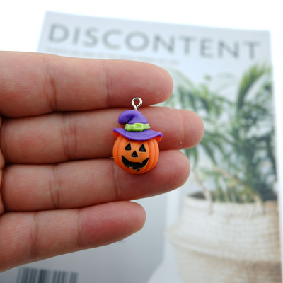 Tök Halloween készletek Gyanta bűbájok fülbevalóhoz kulcstartó karkötő medál ékszer Találatok készítése