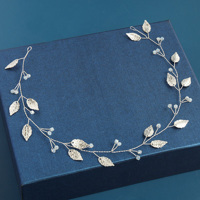 2020 Сватбени аксесоари за коса Кристална перлена лента за глава Диадема Цвете Глава Коса Лоза Дамски бижута за коса Булчински аксесоари за коса