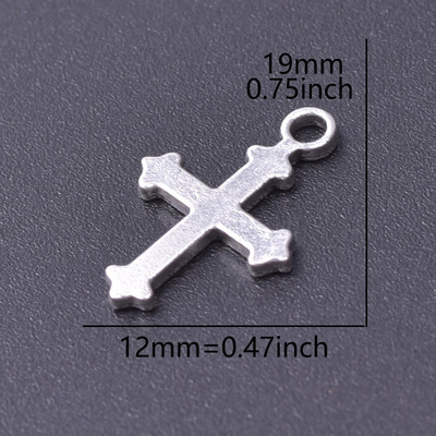 MIX 26бр. Кръст Талисман Ретро кръстове от цинкова сплав Висулка Религиозна вяра Талисмани Находки за бижута Изработка на Cruces Bisuteria