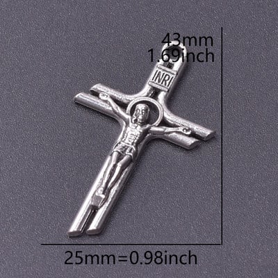 MIX 26бр. Кръст Талисман Ретро кръстове от цинкова сплав Висулка Религиозна вяра Талисмани Находки за бижута Изработка на Cruces Bisuteria