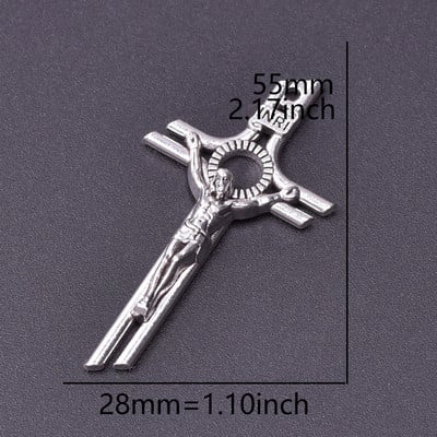 MIX 26бр. Кръст Талисман Ретро кръстове от цинкова сплав Висулка Религиозна вяра Талисмани Находки за бижута Изработка на Cruces Bisuteria