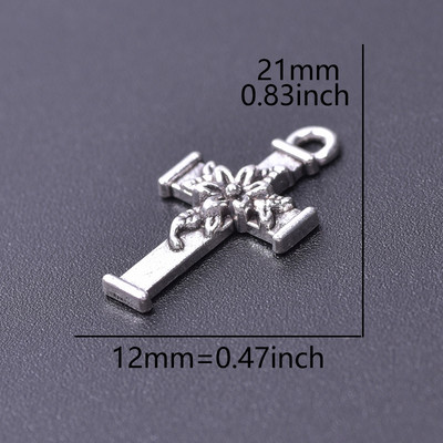 MIX 26бр. Кръст Талисман Ретро кръстове от цинкова сплав Висулка Религиозна вяра Талисмани Находки за бижута Изработка на Cruces Bisuteria