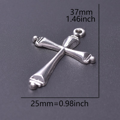 MIX 26бр. Кръст Талисман Ретро кръстове от цинкова сплав Висулка Религиозна вяра Талисмани Находки за бижута Изработка на Cruces Bisuteria