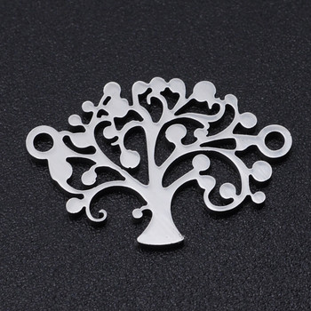 5 τμχ/παρτίδα Maple Leaf DIY Charms Χονδρική 316 ανοξείδωτο ατσάλι Τυχερό σύμβολο Συνδέσεις Γούρι Δέντρο της ζωής Κρεμαστό κόσμημα