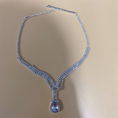 Boho булчинска сватбена верига за глава със стрази бижута за коса за жени сватбена овална кристална верига за коса аксесоари подаръци