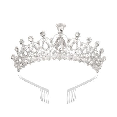 Accesorii pentru păr de nuntă Coroane cu strasuri de cristal cu piepteni Diadem prințesă regina Tiare Bijuterii pentru cap Oferte fierbinte Fete de mireasă