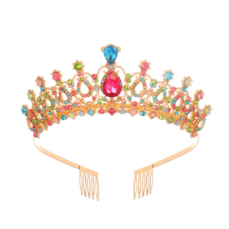 Accesorii pentru păr de nuntă Coroane cu strasuri de cristal cu piepteni Diadem prințesă regina Tiare Bijuterii pentru cap Oferte fierbinte Fete de mireasă