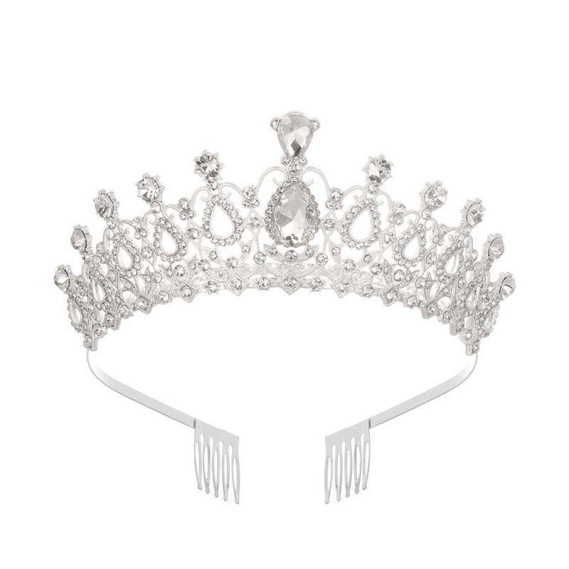 Accesorii pentru păr de nuntă Coroane cu strasuri de cristal cu piepteni Diadem prințesă regina Tiare Bijuterii pentru cap Oferte fierbinte Fete de mireasă