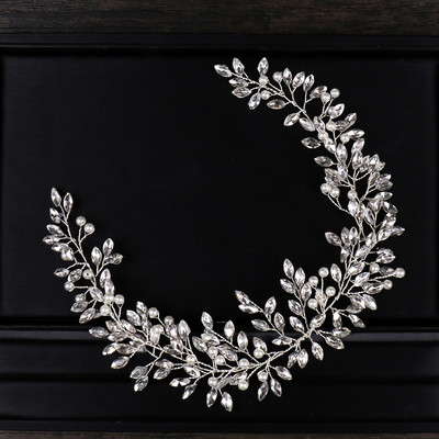 AiliBride Pearl Crystal fejpánt esküvői haj Vine Tiara fejpánt menyasszonyi fejdísz Menyasszonyi haj ékszerek esküvői haj kiegészítők