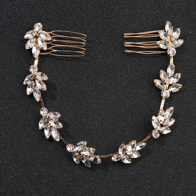 Vjenčani dodaci za kosu Cvjetne kopče za žene Modni kristalni ukras za glavu mladenke Ukosnice od umjetnog bisera Češljevi za kosu Nakit za djevojke