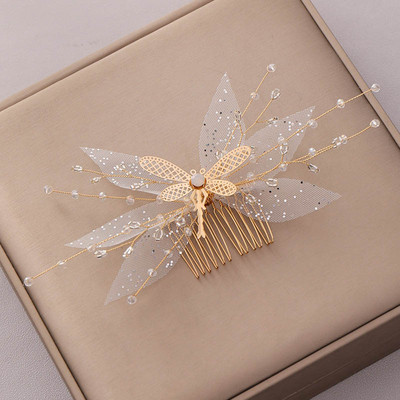 Vjenčani dodaci za kosu Cvjetne kopče za žene Modni kristalni ukras za glavu mladenke Ukosnice od umjetnog bisera Češljevi za kosu Nakit za djevojke