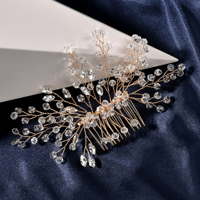 Vjenčani dodaci za kosu Cvjetne kopče za žene Modni kristalni ukras za glavu mladenke Ukosnice od umjetnog bisera Češljevi za kosu Nakit za djevojke