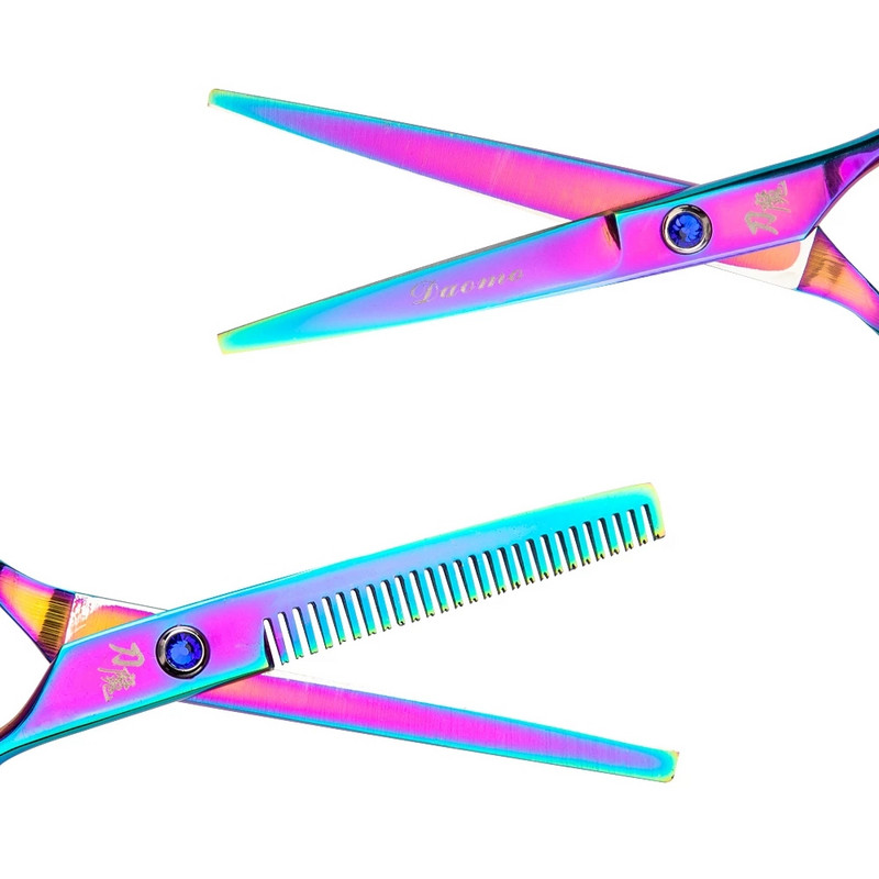 FnLune Professional 6,0 hüvelykes fodrász olló fodrász olló vékony nyíró lapos olló fodrász szalon fodrász