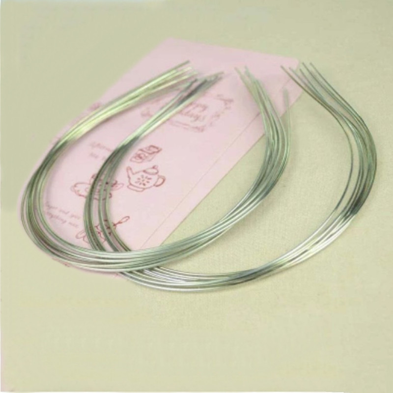10 db 1,2 mm-es fém rozsdamentes acél Wear The Beads hajpánt Divatos hajpántok hajruha alapbeállítás ékszerkészítéshez