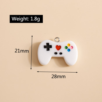 10 τμχ 28*21mm σμάλτο Mini Gamepad Charms DIY for κολιέ κρεμαστά σκουλαρίκια Σκουλαρίκια Κατασκευή χειροποίητων χειροτεχνιών κοσμημάτων