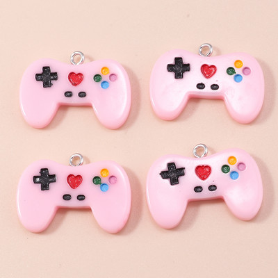 10db 28*21mm-es Zománcos Mini Gamepad Charms Barkácsolás Nyakláncokhoz Medálokhoz Fülbevalók Kézzel készített Kézműves Ékszer Kiegészítők