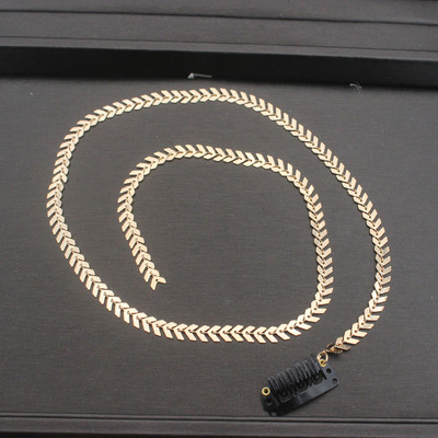 Agrafe de păr cu lanț de cupru de culoare aurie pentru femei Agrafe de păr cu ciucuri Bandă împletită Coadă de cal Accesorii pentru păr Crăciun pentru cap