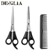 3db Hajvágó Olló Fodrász Olló Fodrász Hajvágás Ritkító Olló Szett Haj Olló Normál Lapos Fogak