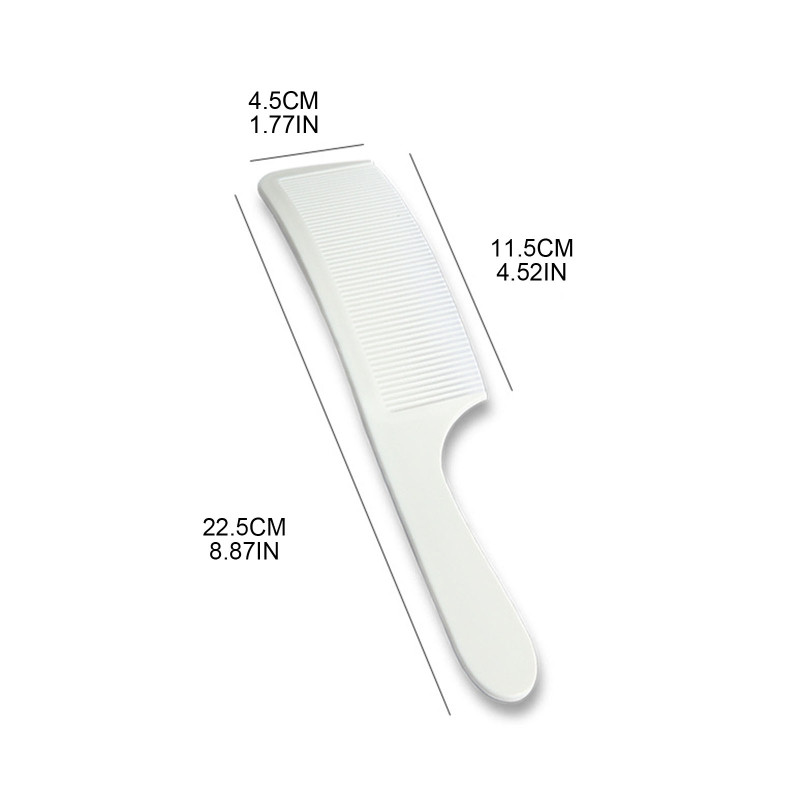 Pieptene curbat pentru tuns pentru frizer Piepteni pentru tuns cu vârf plat Instrument profesional pentru tuns frizer