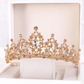 Esküvői Korona Tiaras Strasszkő Diadem Lányok Születésnapi Noiva Fejdísz Coronitas 15 évre Menyasszonyi Haj Kiegészítők Ékszerek