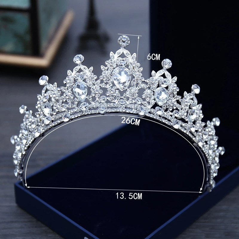 Esküvői Korona Tiaras Strasszkő Diadem Lányok Születésnapi Noiva Fejdísz Coronitas 15 évre Menyasszonyi Haj Kiegészítők Ékszerek