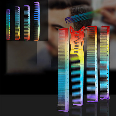 1 τμχ Μικρή χτένα από αλουμίνιο πολύχρωμο Rainbow Professional κομμωτήριο χτένισμα μαλλιών Κούρεμα βαφής βούρτσα μαλλιών Εργαλεία κουρείου