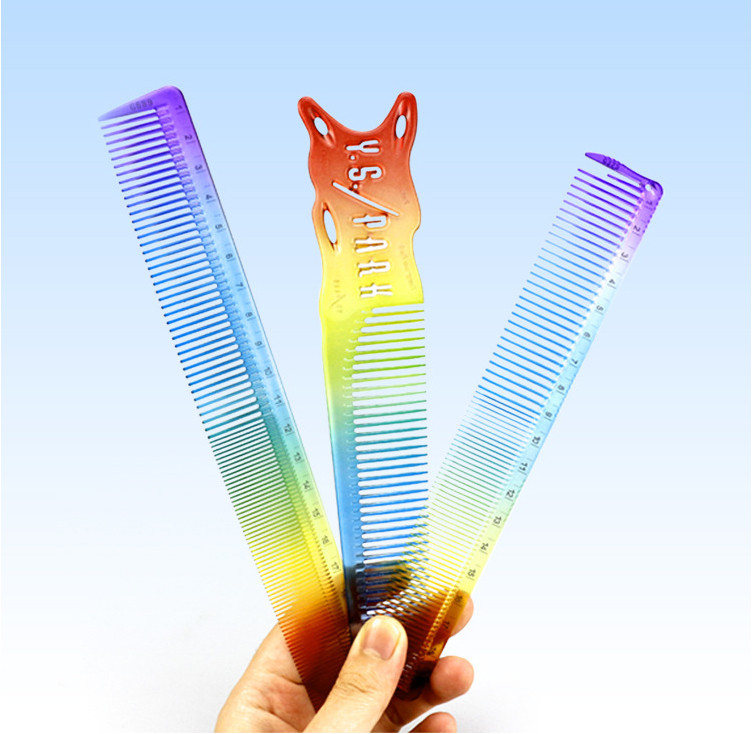 1kom mali aluminijski češalj za kosu šarene duge profesionalni frizerski češljevi četka za šišanje kose brijački alati salon