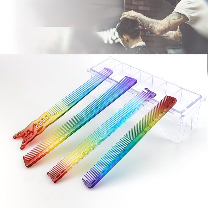 1kom mali aluminijski češalj za kosu šarene duge profesionalni frizerski češljevi četka za šišanje kose brijački alati salon