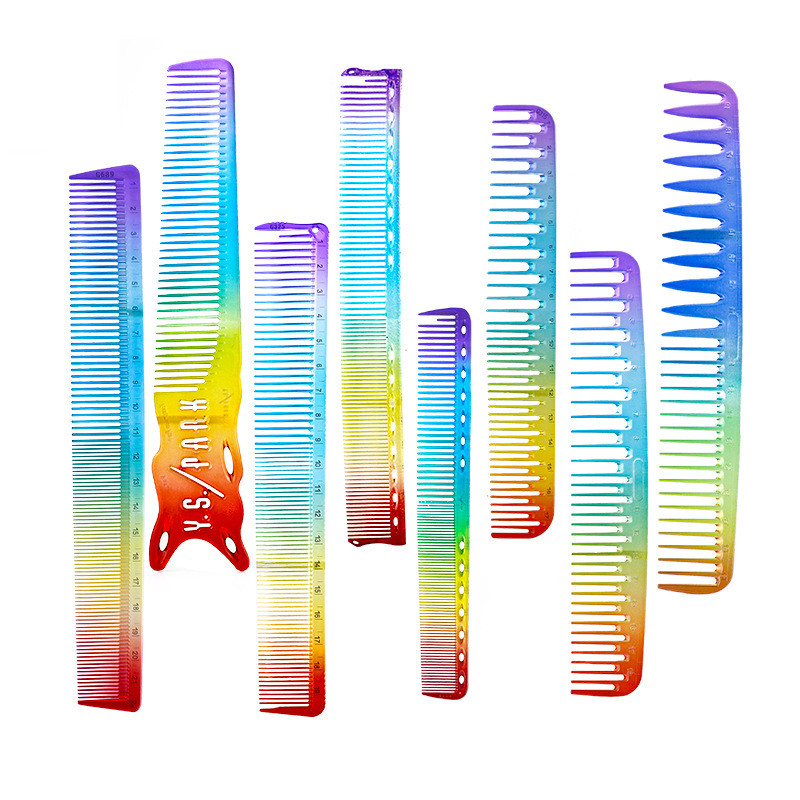 1kom mali aluminijski češalj za kosu šarene duge profesionalni frizerski češljevi četka za šišanje kose brijački alati salon