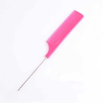 1kom profesionalni češalj za kosu sa šiljastim repom Antistatička četka za bojanje kose Brijački češalj s čeličnom iglom Frizerski brijački pribor